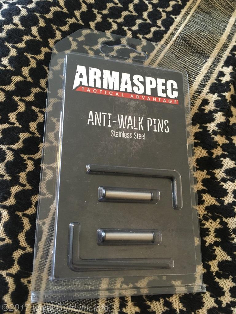 AR15 COMPLETE ANTI-ROTATION TRIGGER/HAMMER PIN SET Anti walk pins
